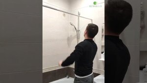 BERUECO / Карниз для штор в ванной, телескопическая перекладина