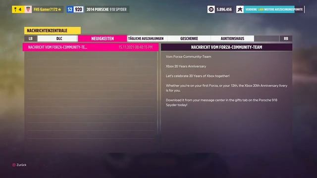 Forza Horizon 5 - How to get the Free Porsche 918 Spyder Xbox 20th | Gameplay смотреть онлайн