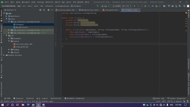 Custom Grid View | Android | Java | Mobile Application Development | Inzi Programmer | Speed Code смотреть онлайн