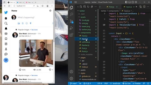 ?Let's build Twitter 2.0 with REACT.JS! (Next.js, Tailwind CSS, Firebase) Full Course for Beginners