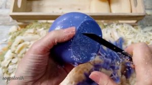 ASMR soap cutting Relaxing sounds Painted soap Резка крашенного мыла АСМР