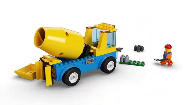 Конструктор LEGO CITY Бетономешалка 60325 смотреть онлайн