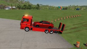 CARS OF COLORS ! TRANSPORTING BMW M5 CARS WITH COLORED TRUCKS ! Farming Simulator 22
