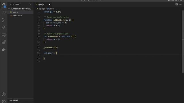 js part 16 function expression and declaration