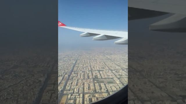 поездка в хадж- полёт над Жиддой, столица Саудовской Аравии