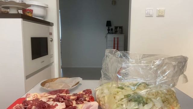 Тушеная кислая капуста в Рукаве с перловкой и уткой