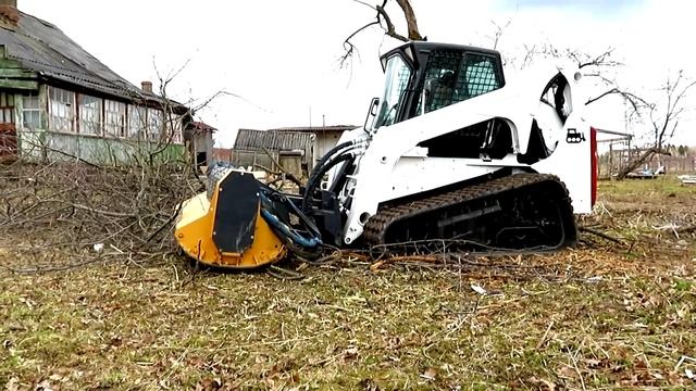 Удаление деревьев на дачном участке. Уничтожение старого дерева с корчеванием пня
