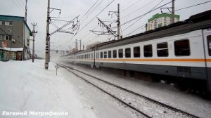 Электропоезд-экспресс ЭД4М-0444 "ЦППК" (ТЧ-7) скоростной пригородный поезд №7041 Рязань-1 - Москва.