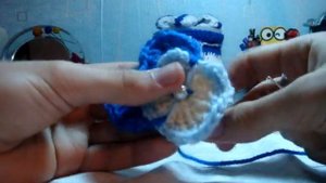 вязание крючком-Анютины глазки-4
