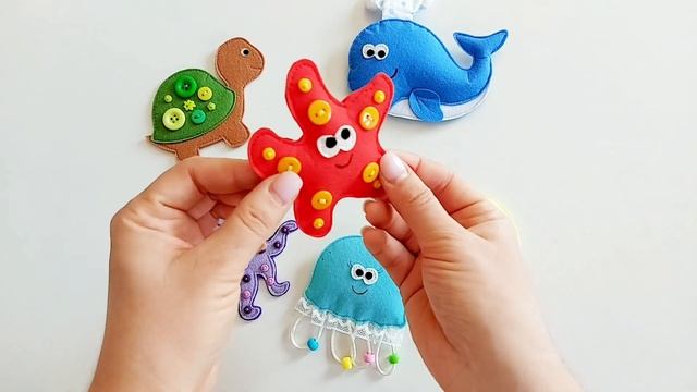 Набор тактильных игрушек "Морские обитатели" смотреть онлайн