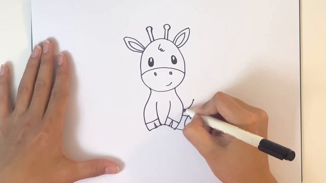 How to Draw Giraffe | for kids | easy смотреть онлайн