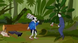 Killer sans vs Jeff the killer, Jason Voorhees, chucky,@MinHp @CVanimations