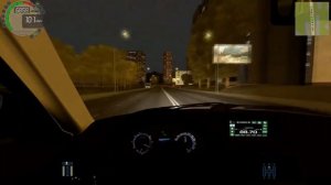 ШАШКИ ПО НОЧНОМУ ГОРОДУ [ на чорной приоре в (CITY CAR DRIVING)
