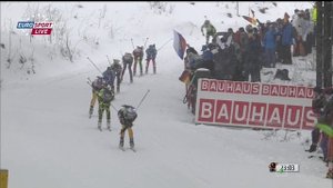 БИАТЛОН. КМ 2011-12. Оберхоф (Германия). Женщины. Масс-старт 12,5 км. (Eurosport). 08.01.2012.1080i