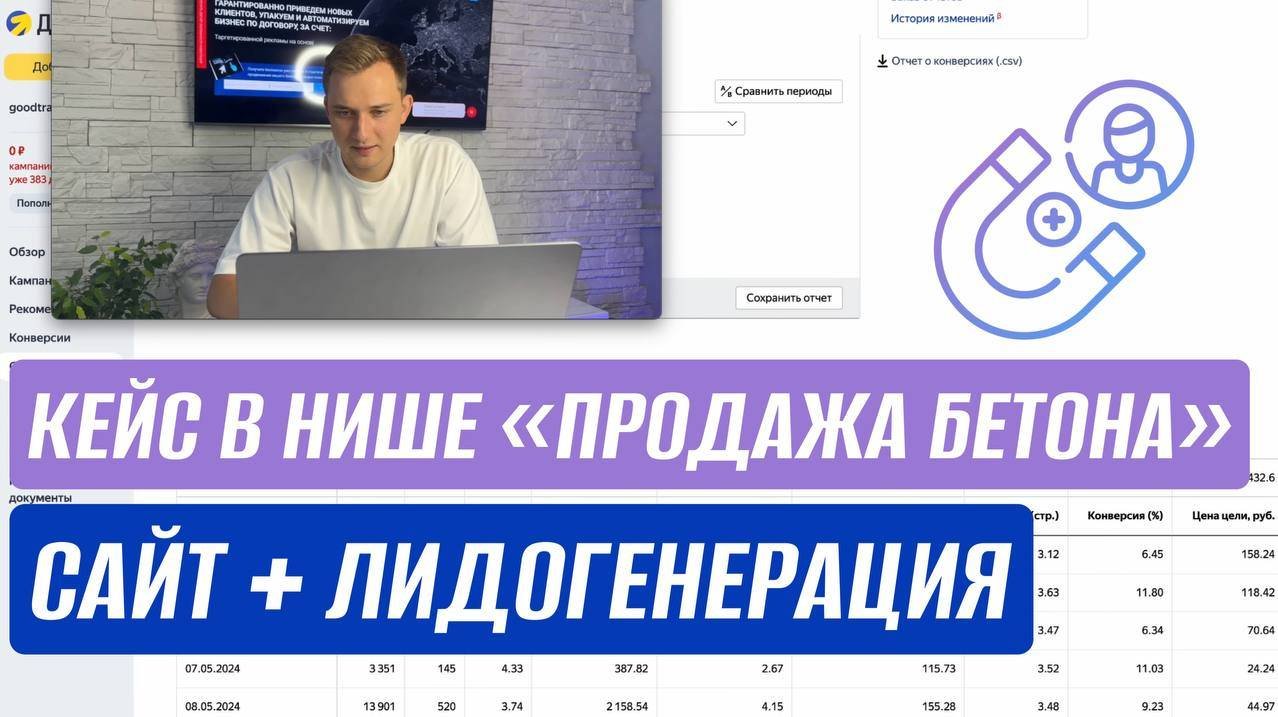 КЕЙС "ПРОДАЖА БЕТОНА". КАК ПРИВЛЕКАТЬ КЛИЕНТОВ. ЛИДОГЕНЕРАЦИЯ
