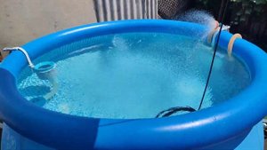 Результаты нагрева бассейна радиатором