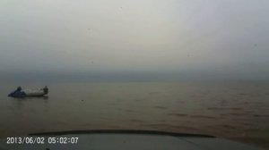 Вытаскивание лодки с Рыбинского вдхр.