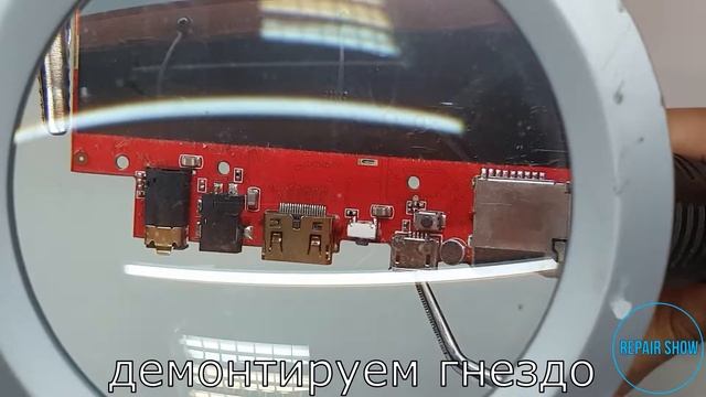 TEXET 9747 разборка | ремонт гнездо зарядки MicroUSB