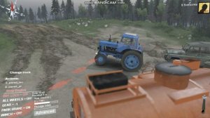 Трактора машины в грязи SpinTires