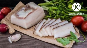 ЗАСОЛКА САЛА СУХИМ СПОСОБОМ, с мягкой шкуркой. Простой и быстрый рецепт.