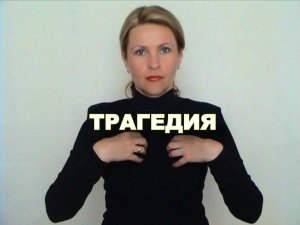 ЖЕСТОВЫЙ ЯЗЫК. СЛОВАРЬ. Трагедия
