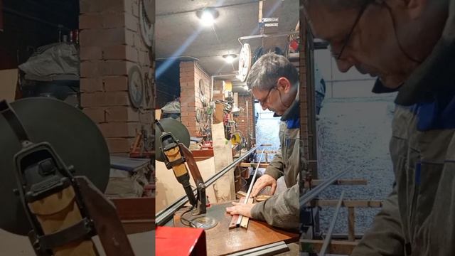 Заготовка раскосов для изготовления фермы. смотреть онлайн