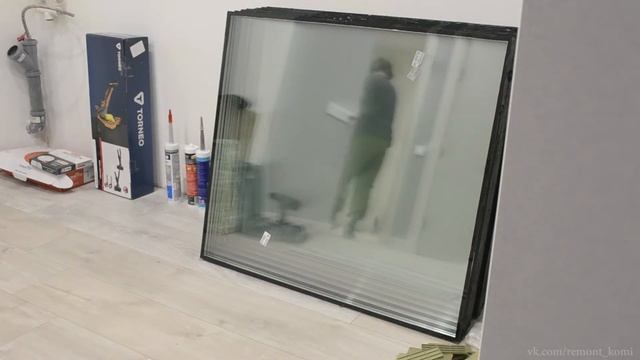 Установка стеклянной перегородки своими руками