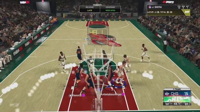 The BEST 3 POINT CENTER In NBA 2k20 MyTEAM!! | Galaxy Opal Jack Sikma Gameplay!! смотреть онлайн