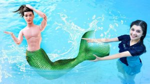 Барби Русалка и её испытание для Кена! Той Клаб отгадывает загадки! Видео игры для девочек