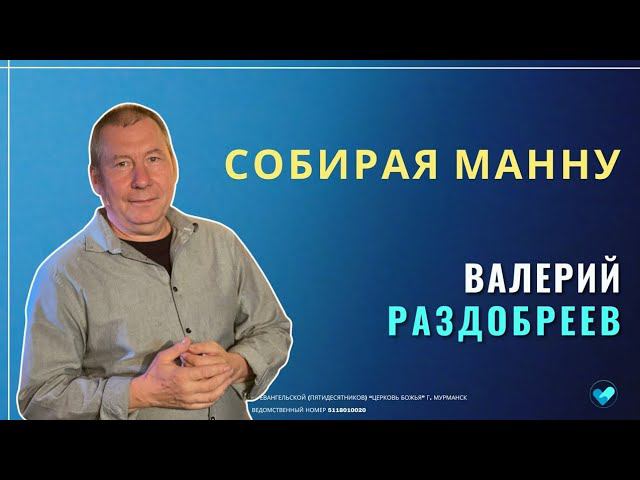 ВАЛЕРИЙ РАЗДОБРЕЕВ | Собирая манну