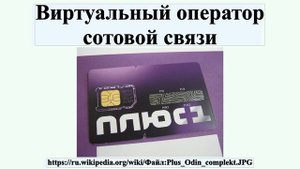 Виртуальный оператор сотовой связи