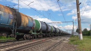 БМО! "Дал медведя в начале" "Черный БТС!!!" 2ТЭ116-1700. С наливным поездом.