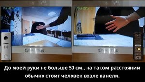 Сравнение угла обзора на примере панелей TANTOS Walle и iPanel 2