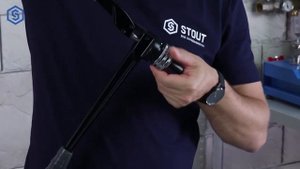 Монтаж труб STOUT ручным инструментом