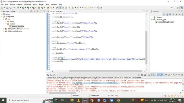 Selenium Locators- Tagname, Id, Name, ClassName, Link text, Partial link text, CSS selector, XPath