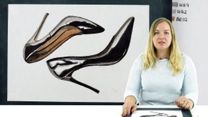 Экспресс-урок по скетчингу маркерами «Туфли» | Как нарисовать женские туфли поэтапно