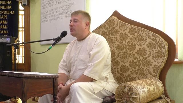 Баларама Пурнима. Рамкишор прабху читает праздничную лекцию. смотреть онлайн