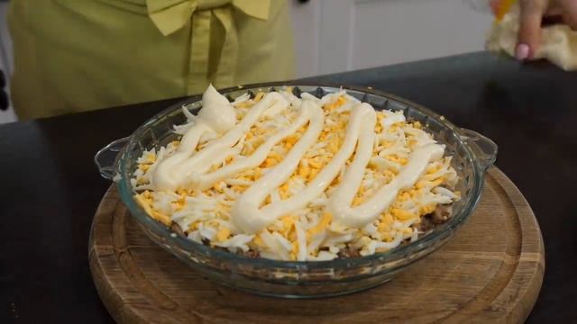 Сытный и вкусный САЛАТ из Детства   РЫБКИ в ПРУДУ