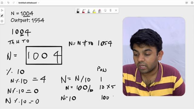 Amazon Interview Question | Replace all 0's with 5  | #100DaysOfCode code io English