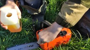 Рыблака на реке Жабня/г.Калязин/Меняем цепь на бензопиле.