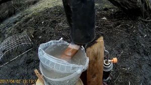 Литьё дроби в полевых условиях.