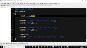 C Programming Float Function