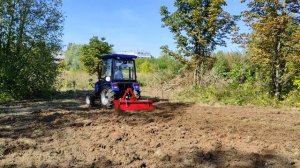 Работа Трактора Ловол ТЕ 354 с фрезой 1GN 1.4