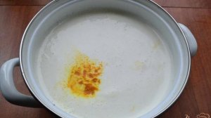 Домашний сыр с куркумой