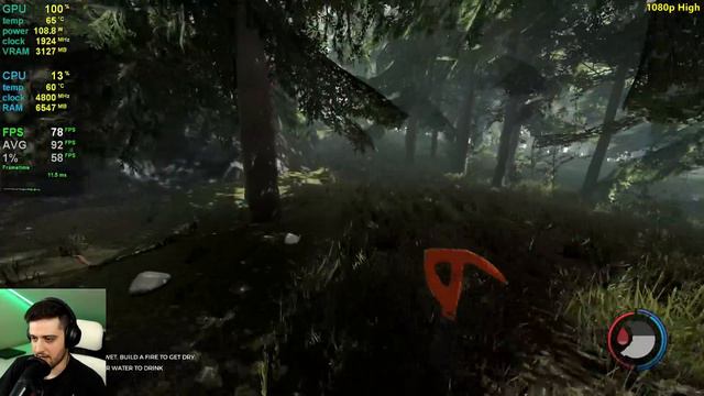 GTX 1060  The Forest - 1080p 1440p 4K - High settings