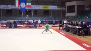 Kieran Behan floor routine Ostrava world cup