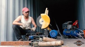 Отрезной станок по металлу своими руками! Диск 350мм.