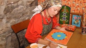 Онлайн мастер класс «Урало сибирская роспись»