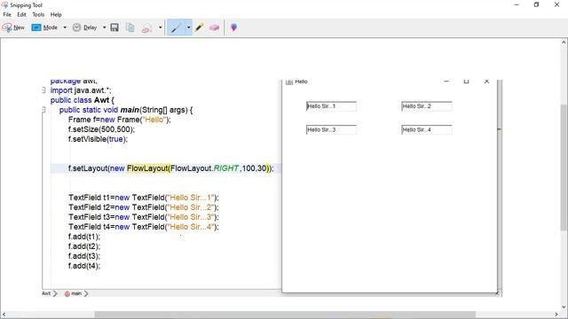 Abstract Window Toolkit Awt in java Advance FlowLayout in java on window application смотреть онлайн