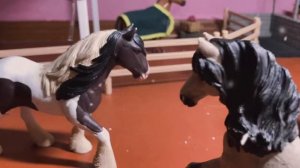 Украшаем КСК к Новому году/ НГ ?/ лошади шляйх/Schleich